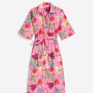 Riley Midi Shirtdress in Lurex Stripe
